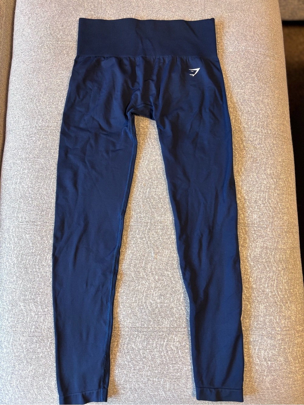 Gymshark Kids Navy High-Waist Leggings with Logo